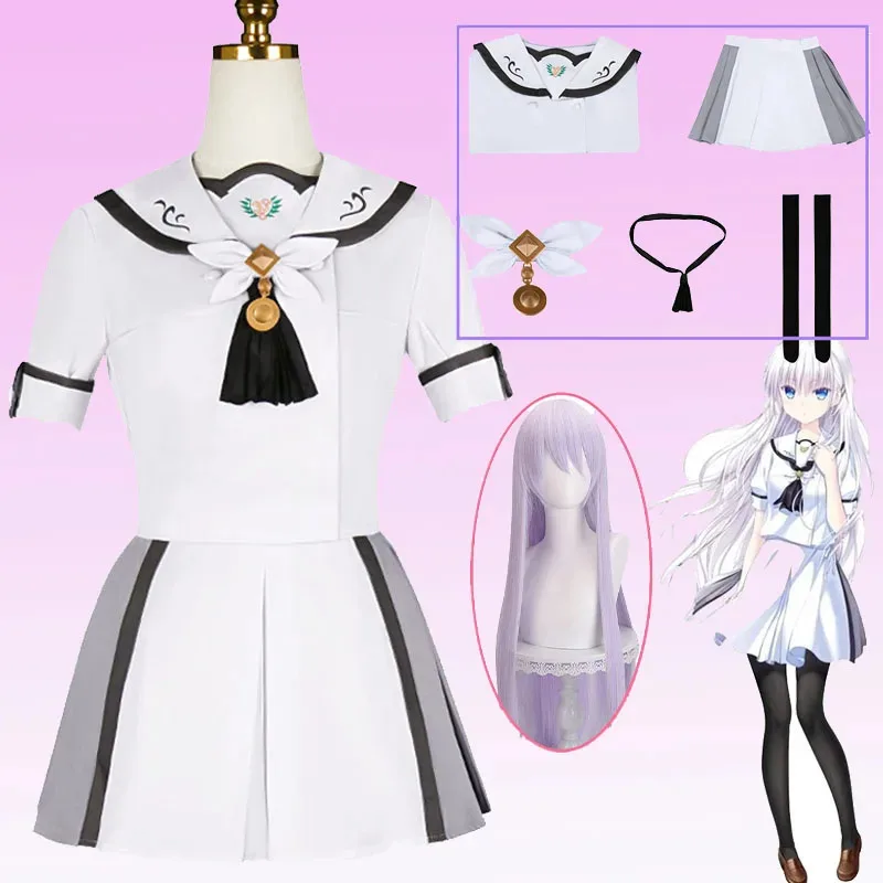 Anime Summer Pockets Shiroha Naruse Cosplay Costume White Shiroha Skirt School Uniforms Wig Set Party Role Play Outfit for Woman
Anime Summer Pockets Shiroha Naruse Cosplay Costume White Shiroha Skirt School Uniforms Wig Set Party Role Play Outfit for Woman