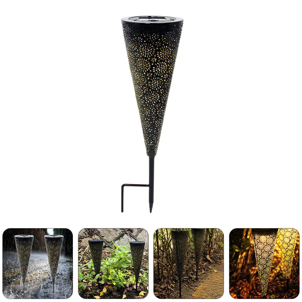 1Pcs Solar Lawn Light Hollow Cone Metal Design LED Yard Lamp Outdoor Garden Waterproof Decorative Pathway
1Pcs Solar Lawn Light Hollow Cone Metal Design LED Yard Lamp Outdoor Garden Waterproof Decorative Pathway
