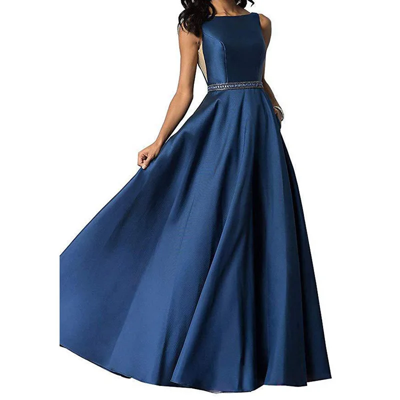 French o-neck sleeveless lace spliced ceremonial dress temperament slim waist belt vestidos classic long draped women prom gown
French o-neck sleeveless lace spliced ceremonial dress temperament slim waist belt vestidos classic long draped women prom gown