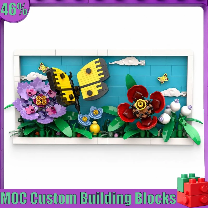 454Parts Butterfly On Spring Afternoon MOC Floral Scene Model Custom Puzzle DIY Assembly Educational Building Blocks Toy Gifts
454Parts Butterfly On Spring Afternoon MOC Floral Scene Model Custom Puzzle DIY Assembly Educational Building Blocks Toy Gifts