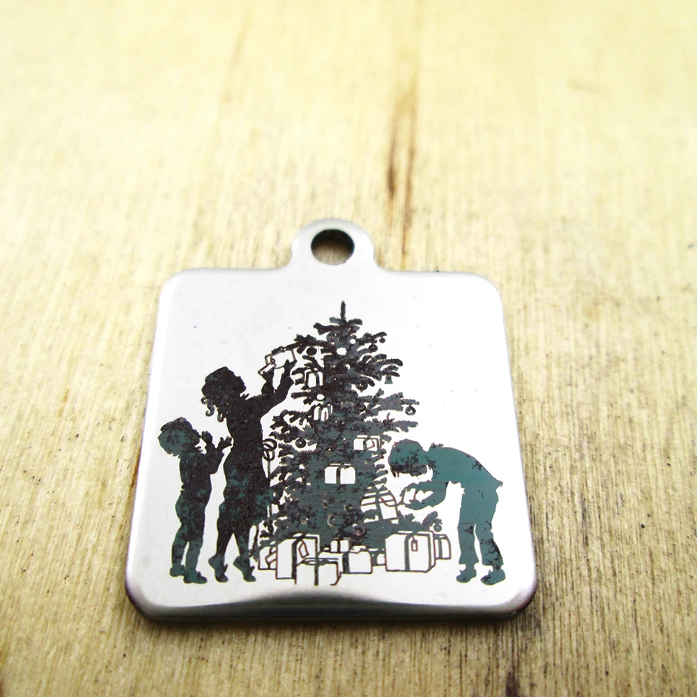 20pcs-gift christmas tree stainless steel charms - Laser Engraved - Customized - DIY Charms Pendants
20pcs-gift christmas tree stainless steel charms - Laser Engraved - Customized - DIY Charms Pendants