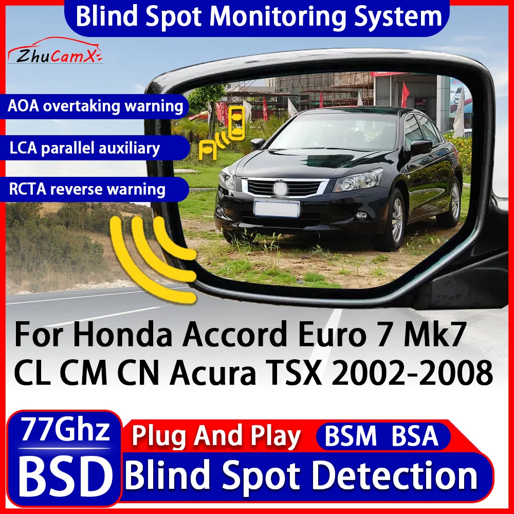 Blind Spot Detection Monitoring Warning System Change Lane Assistance For Honda Accord Euro 7 Mk7 CL CM CN Acura TSX 2002-2008
Blind Spot Detection Monitoring Warning System Change Lane Assistance For Honda Accord Euro 7 Mk7 CL CM CN Acura TSX 2002-2008