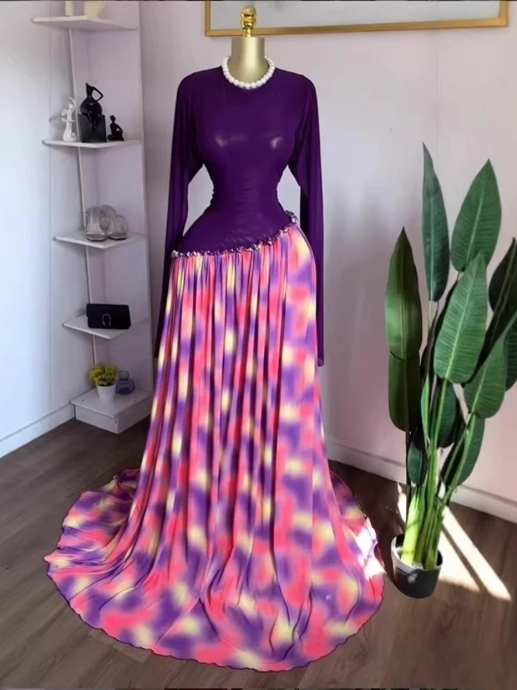 Элегантное женское длинное платье макси с сетчатым принтом, длинными рукавами и круглым вырезом, для осени, дня рождения, праздника, вечеринки, сексуальное, вечернее, нарядное платье, Vestidos
Элегантное женское длинное платье макси с сетчатым принтом, длинными рукавами и круглым вырезом, для осени, дня рождения, праздника, вечеринки, сексуальное, вечернее, нарядное платье, Vestidos