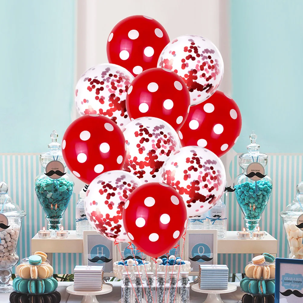 10pcs Shining Latex Balloons Dots Decorative Party Festival Wedding Balloons Red Pattern Reusable Safe Colorful
10pcs Shining Latex Balloons Dots Decorative Party Festival Wedding Balloons Red Pattern Reusable Safe Colorful