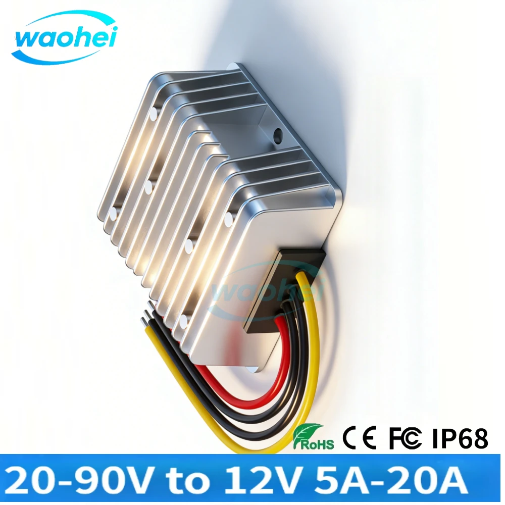 24V 36V 48V 60V 72V 20-90V to 12V 5A-20A DC Step-Down Converter Voltage Regulator Power Adapter 12V Buck Applied to LED Car
24V 36V 48V 60V 72V 20-90V to 12V 5A-20A DC Step-Down Converter Voltage Regulator Power Adapter 12V Buck Applied to LED Car