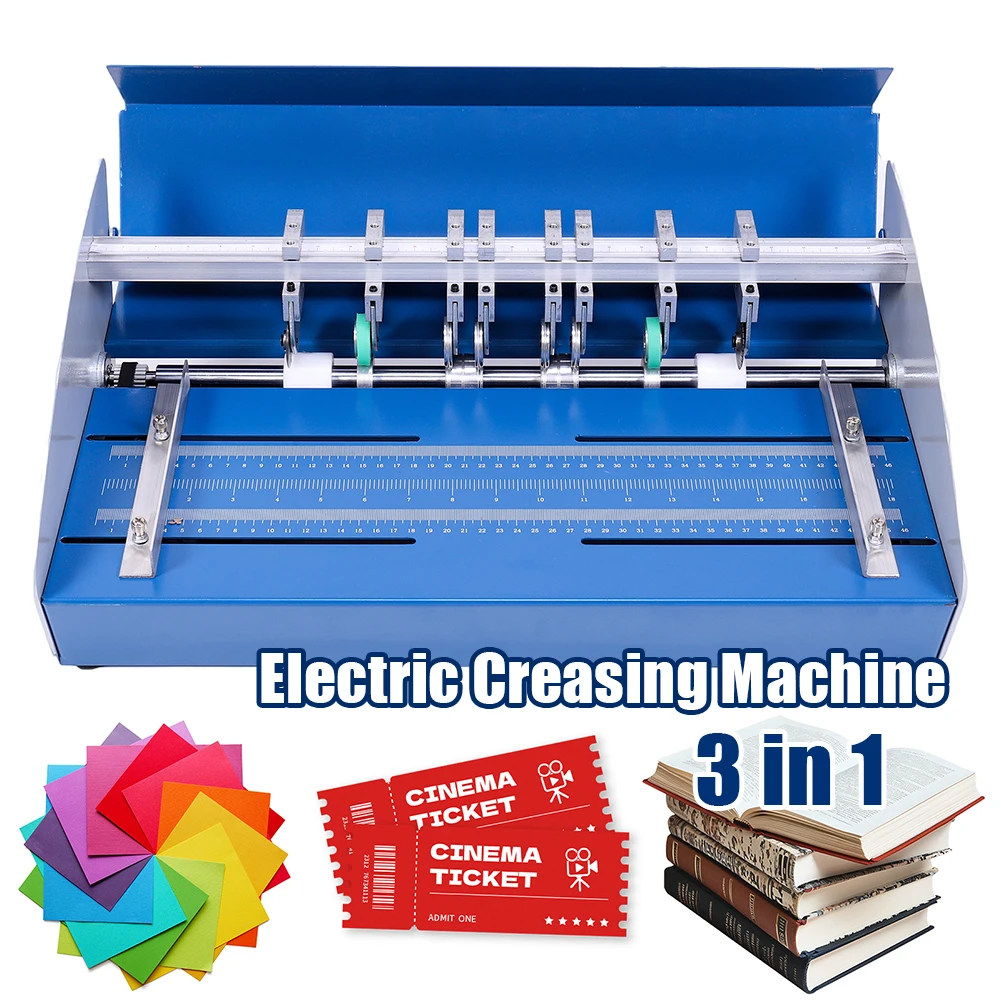 460E Electric Paper Creasing Electric Folding Machine Paper Creasing Creasing Machine Paper Cutter Punching for Photos Documents
460E Electric Paper Creasing Electric Folding Machine Paper Creasing Creasing Machine Paper Cutter Punching for Photos Documents