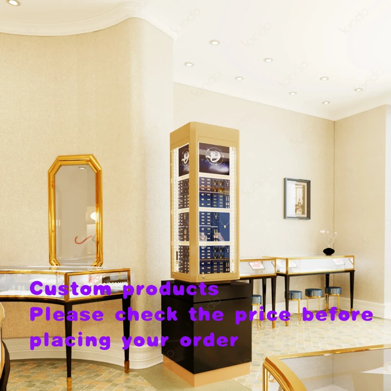 custom.Popular Design Counter Jewelry Shop Interior Display Cabinet Glass showcase with Light Jewelry
custom.Popular Design Counter Jewelry Shop Interior Display Cabinet Glass showcase with Light Jewelry