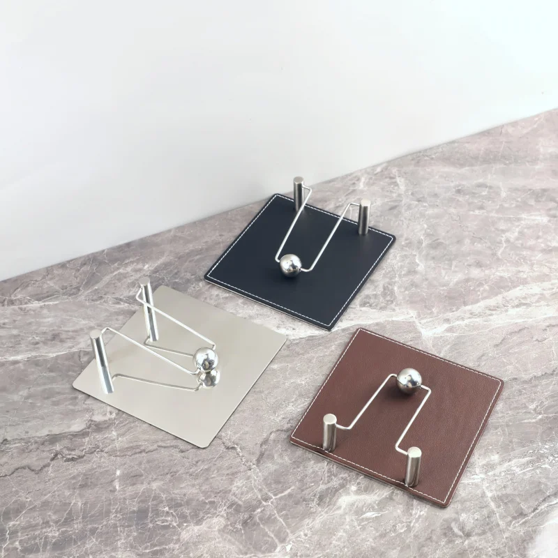 Heavy-Duty Stainless Steel Tissue Holder with Genuine Leather. Multi-Functional Napkin Organizer for Home, Office & Restaurant
Heavy-Duty Stainless Steel Tissue Holder with Genuine Leather. Multi-Functional Napkin Organizer for Home, Office & Restaurant