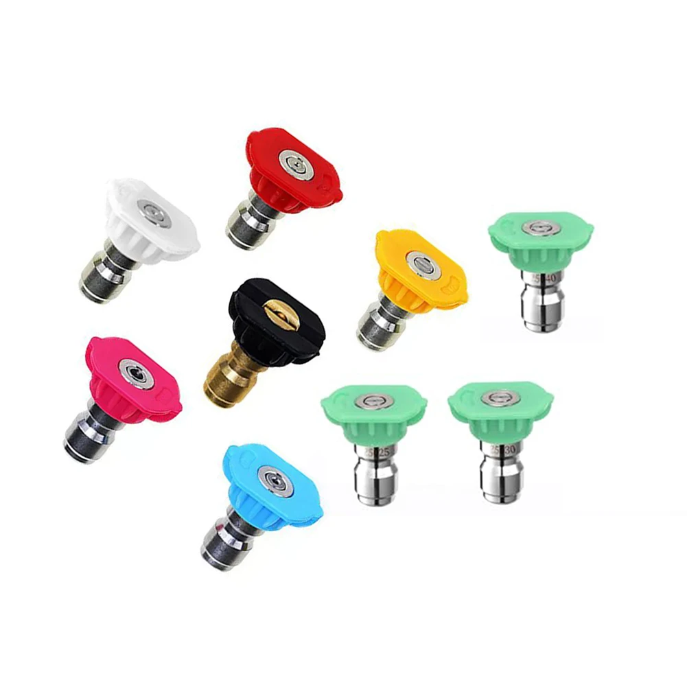 9pc Pressure Washer Nozzle Tips, 1/4" Quick Connect Spray Nozzles Set, 2.5 GPM, 4000 PSI Tips For Powerful Cleaning Efficiency
9pc Pressure Washer Nozzle Tips, 1/4" Quick Connect Spray Nozzles Set, 2.5 GPM, 4000 PSI Tips For Powerful Cleaning Efficiency
