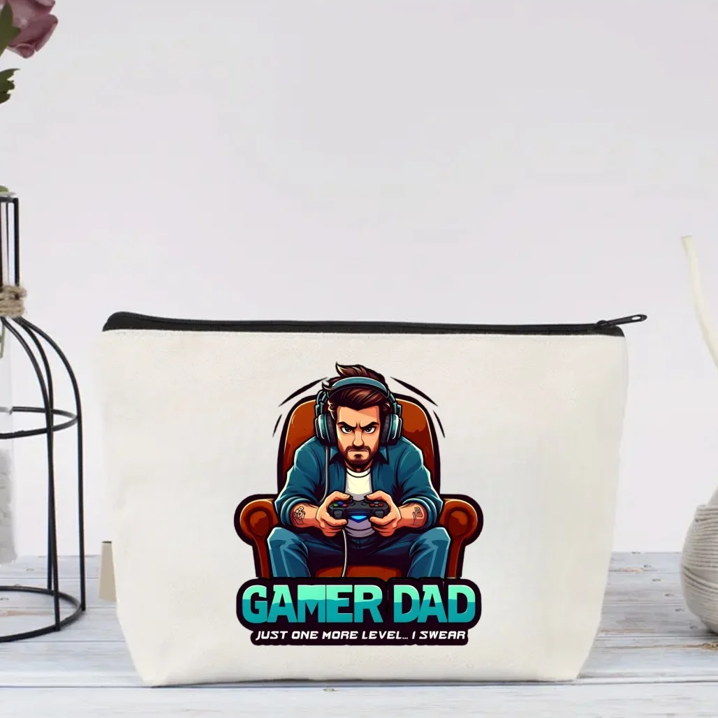 1PC Gamer Dad Canvas Makeup Bag, Double Sided Printed Zipper Pouch, Travel Toiletry Bag, Dad Gift for Father's Day Birthday
1PC Gamer Dad Canvas Makeup Bag, Double Sided Printed Zipper Pouch, Travel Toiletry Bag, Dad Gift for Father's Day Birthday