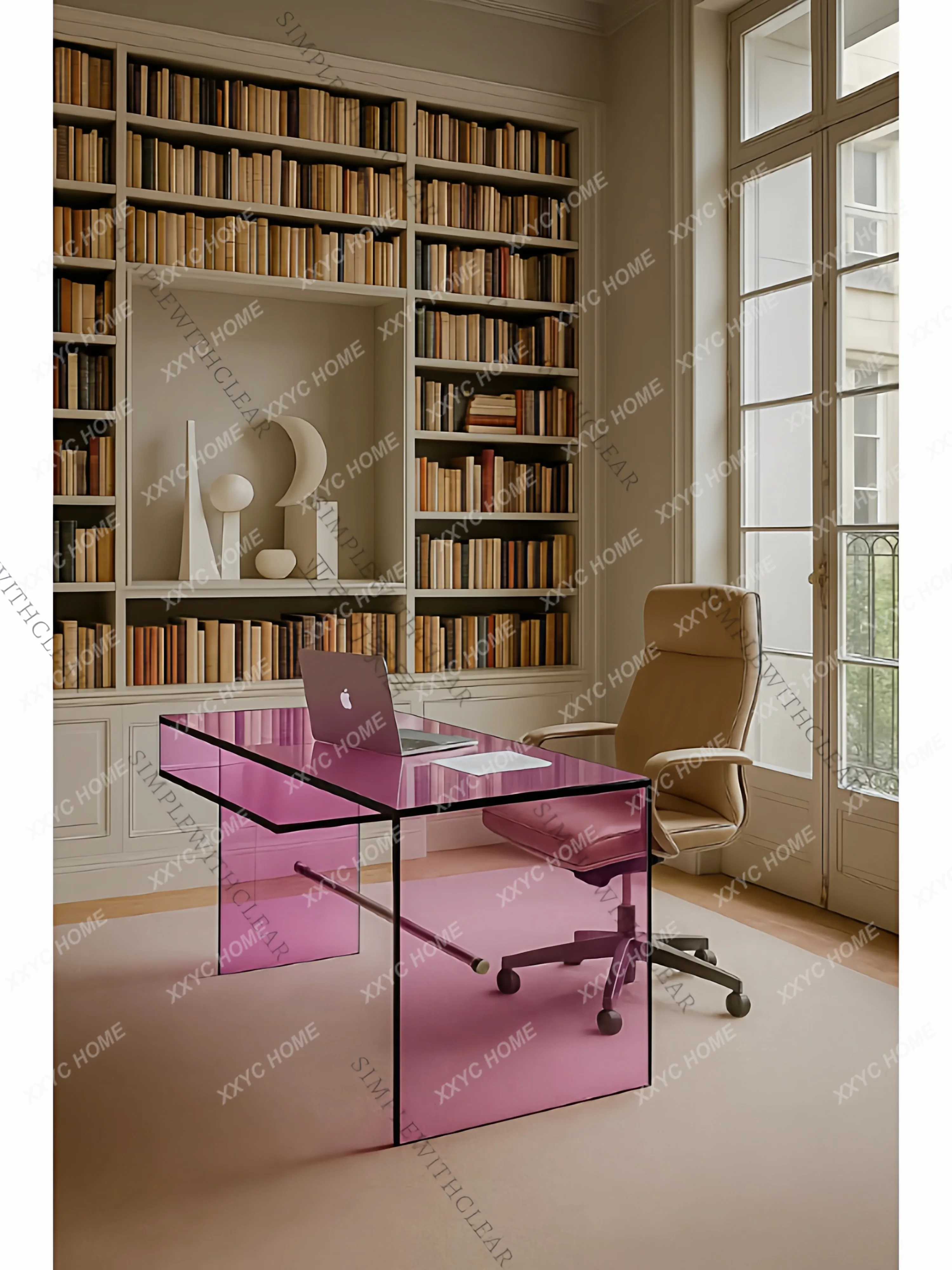 Rose Pink Acrylic Desk Light Luxury Minimalist Writing Table Study Computer Table Customization
Rose Pink Acrylic Desk Light Luxury Minimalist Writing Table Study Computer Table Customization