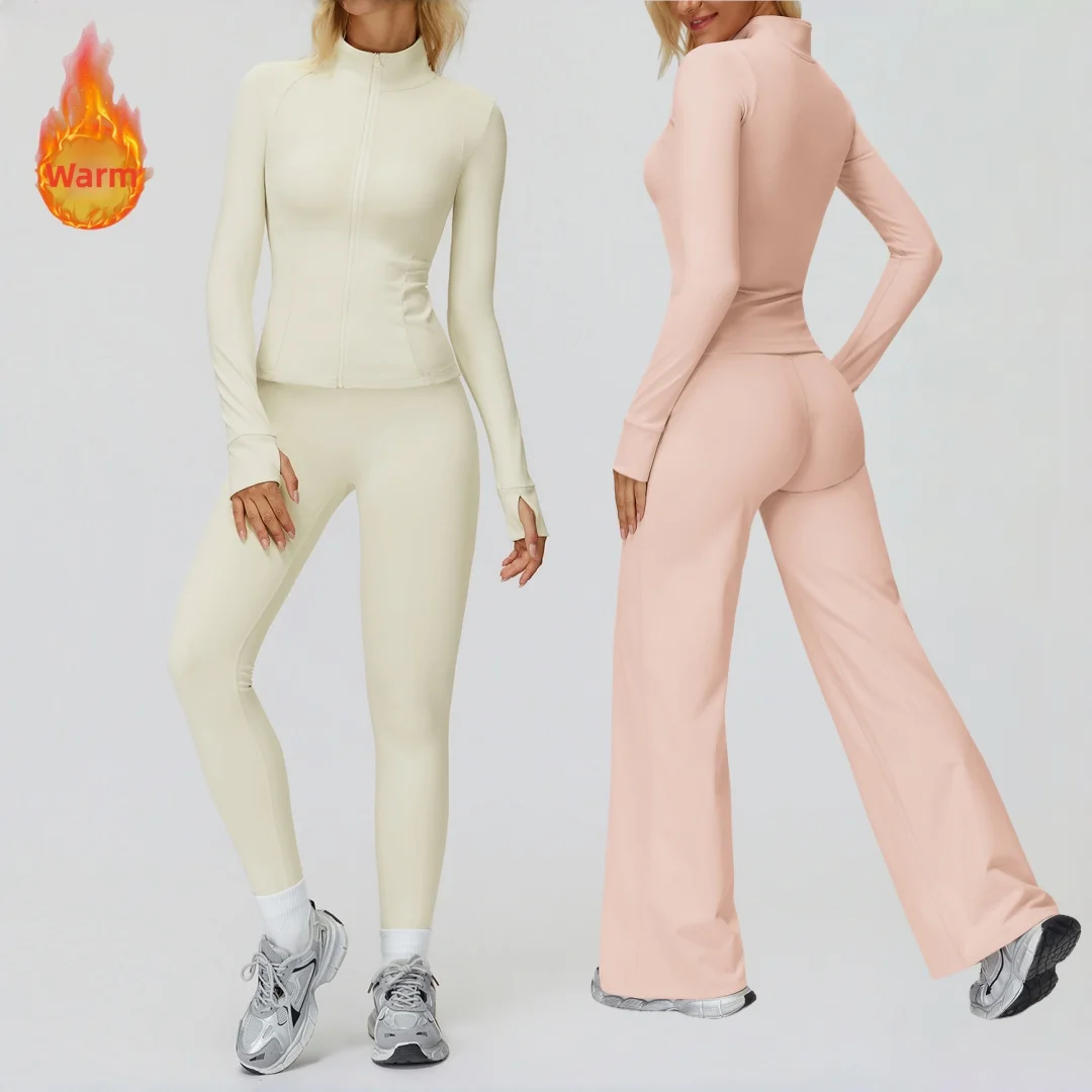 Windproof Warm Fleece Yoga Set Sports Pants Long Sleeves Zipper Set Push-up Outdoor Running Casual Workout Clothes Gym Tracksuit
Windproof Warm Fleece Yoga Set Sports Pants Long Sleeves Zipper Set Push-up Outdoor Running Casual Workout Clothes Gym Tracksuit