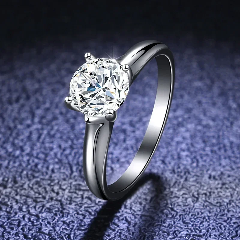 With Credentials Luxury PT950 Platinum Ring Round 1 Carat Moissanite Diamond Rings for Women Wedding Accessories Fine Jewely
With Credentials Luxury PT950 Platinum Ring Round 1 Carat Moissanite Diamond Rings for Women Wedding Accessories Fine Jewely