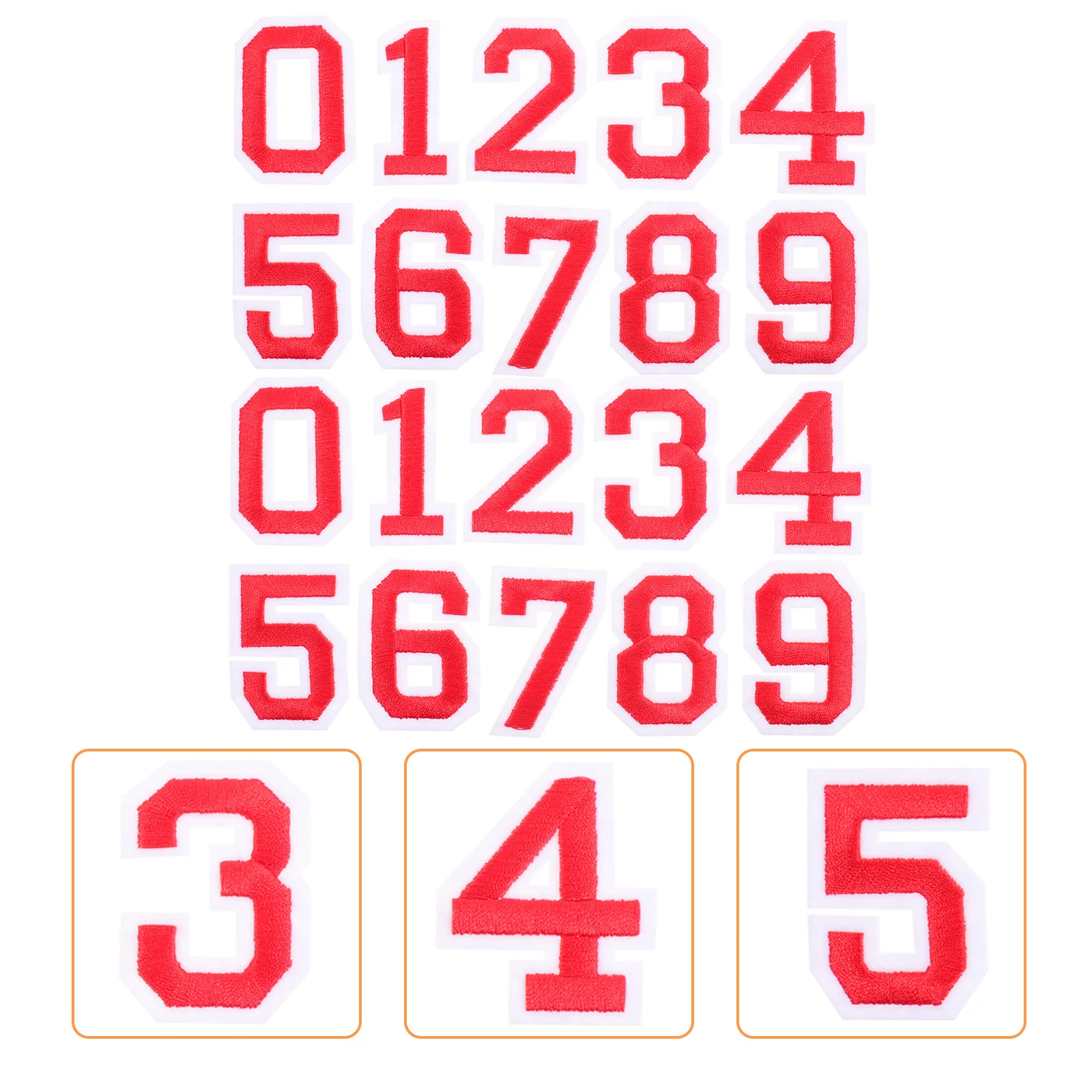 2Sets T-Shirt Numbers Sticker Set Football Shirt Stickers Wear Resistant Durable Non-Woven Fabric DIY Iron on Numbers
2Sets T-Shirt Numbers Sticker Set Football Shirt Stickers Wear Resistant Durable Non-Woven Fabric DIY Iron on Numbers
