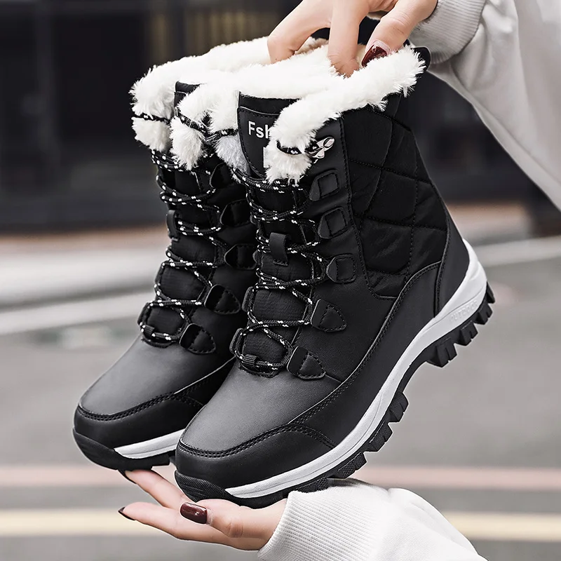 Fashion Winter Snow Boots for Women Waterproof Non-slip Outdoor Trekking Climbing Shoes Mid-Calf Platform Women Ankle Booties
Fashion Winter Snow Boots for Women Waterproof Non-slip Outdoor Trekking Climbing Shoes Mid-Calf Platform Women Ankle Booties
