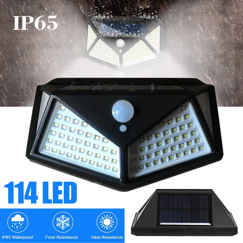 114 LED Solar Powered PIR Motion Sensor Light Outdoor Garden Security Lamp
114 LED Solar Powered PIR Motion Sensor Light Outdoor Garden Security Lamp