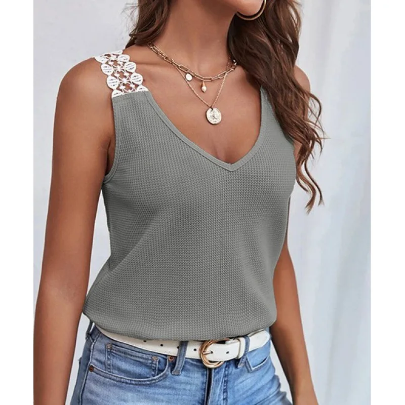 Elegant Tank Top Women Clothing Summer 2024 New Female's Solid Color Casual Patchwork Sleeveless Y2k Vest T-shirt Streetwear
Elegant Tank Top Women Clothing Summer 2024 New Female's Solid Color Casual Patchwork Sleeveless Y2k Vest T-shirt Streetwear