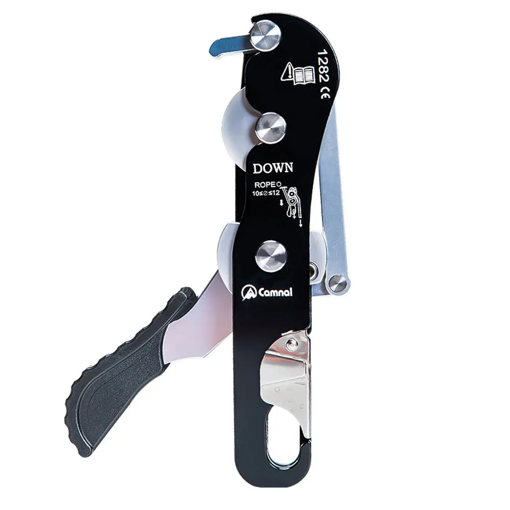 Outdoor Climbing Descender STOP Handle Control Abseiling Downhill Device Downhill Descender Life-saving Equipment Protection
Outdoor Climbing Descender STOP Handle Control Abseiling Downhill Device Downhill Descender Life-saving Equipment Protection