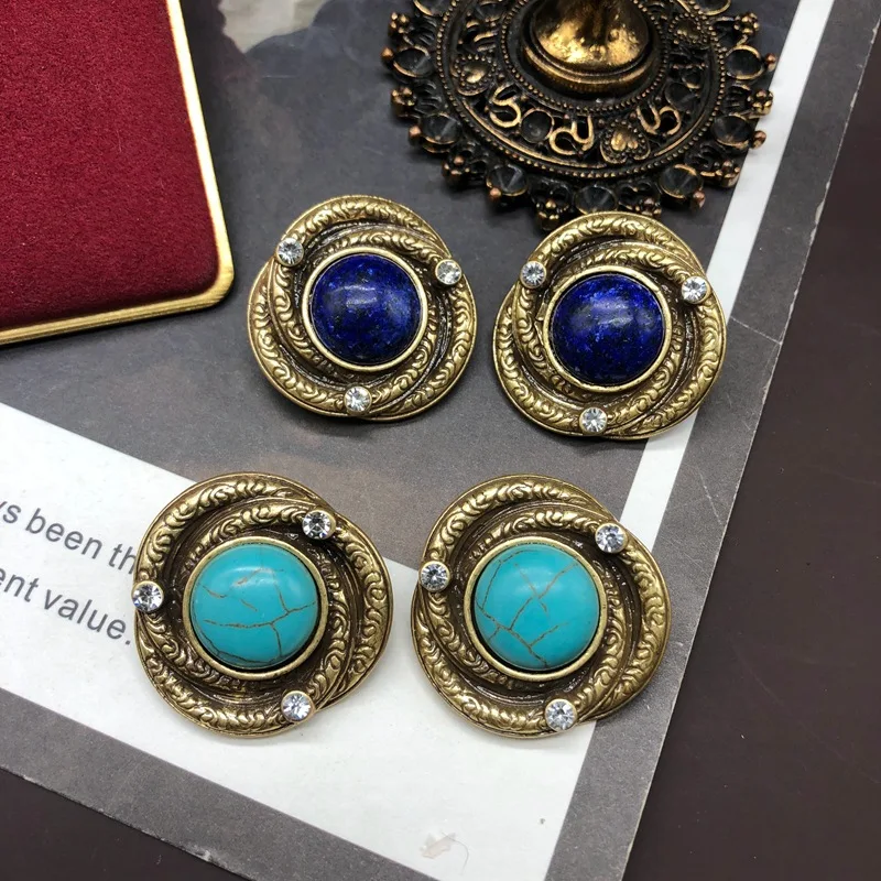 NISHIZAWA Ancient Style Earrings Simple Design Earrings Gem Inlaid Oval Earrings for Women
NISHIZAWA Ancient Style Earrings Simple Design Earrings Gem Inlaid Oval Earrings for Women