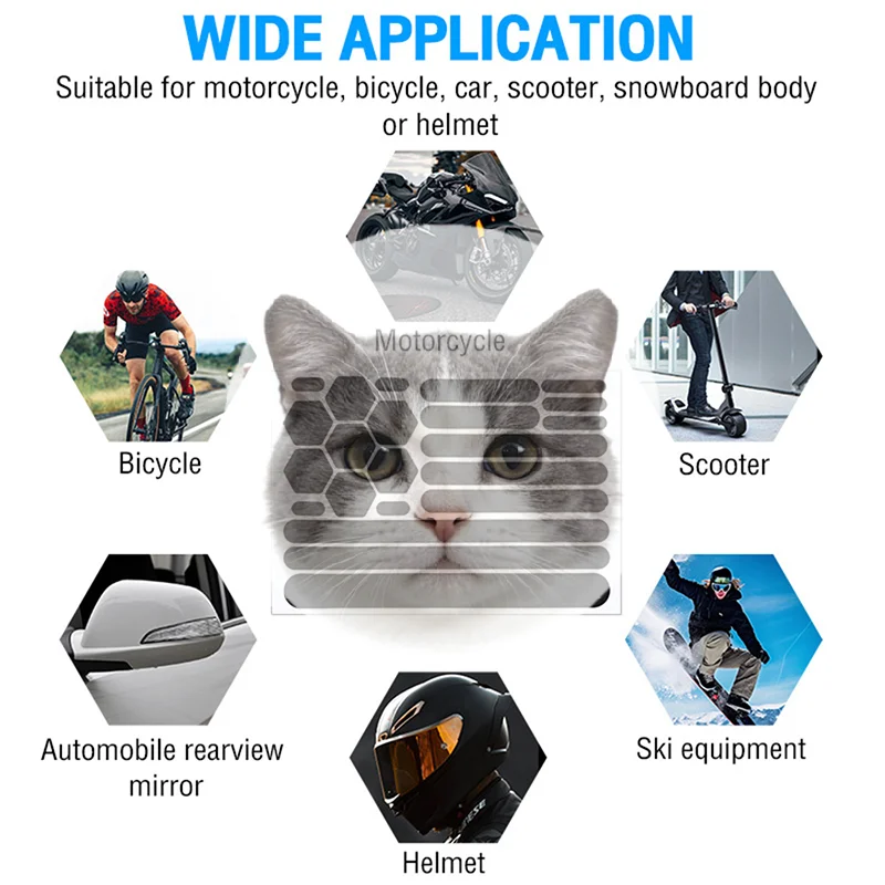 Reflective Stickers For Helmets Self-adhesive Reflective Tape For Helmets Bike Motorcycle Scooter Cycling Accessories
Reflective Stickers For Helmets Self-adhesive Reflective Tape For Helmets Bike Motorcycle Scooter Cycling Accessories