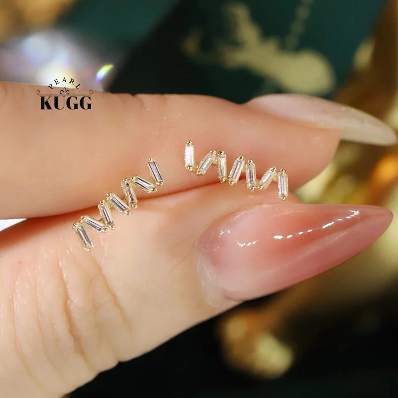 KUGG 100% 18K Yellow Gold Earrings Fahion INS Style 0.20carat Real Natural Diamond Stud Earrings for Women High Christmas Gift
KUGG 100% 18K Yellow Gold Earrings Fahion INS Style 0.20carat Real Natural Diamond Stud Earrings for Women High Christmas Gift