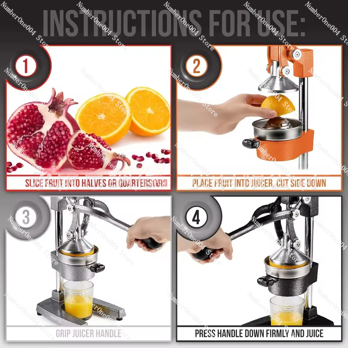 For home commercial stainless steel manual juicer cast iron lemon orange squeezer press (note color)
For home commercial stainless steel manual juicer cast iron lemon orange squeezer press (note color)