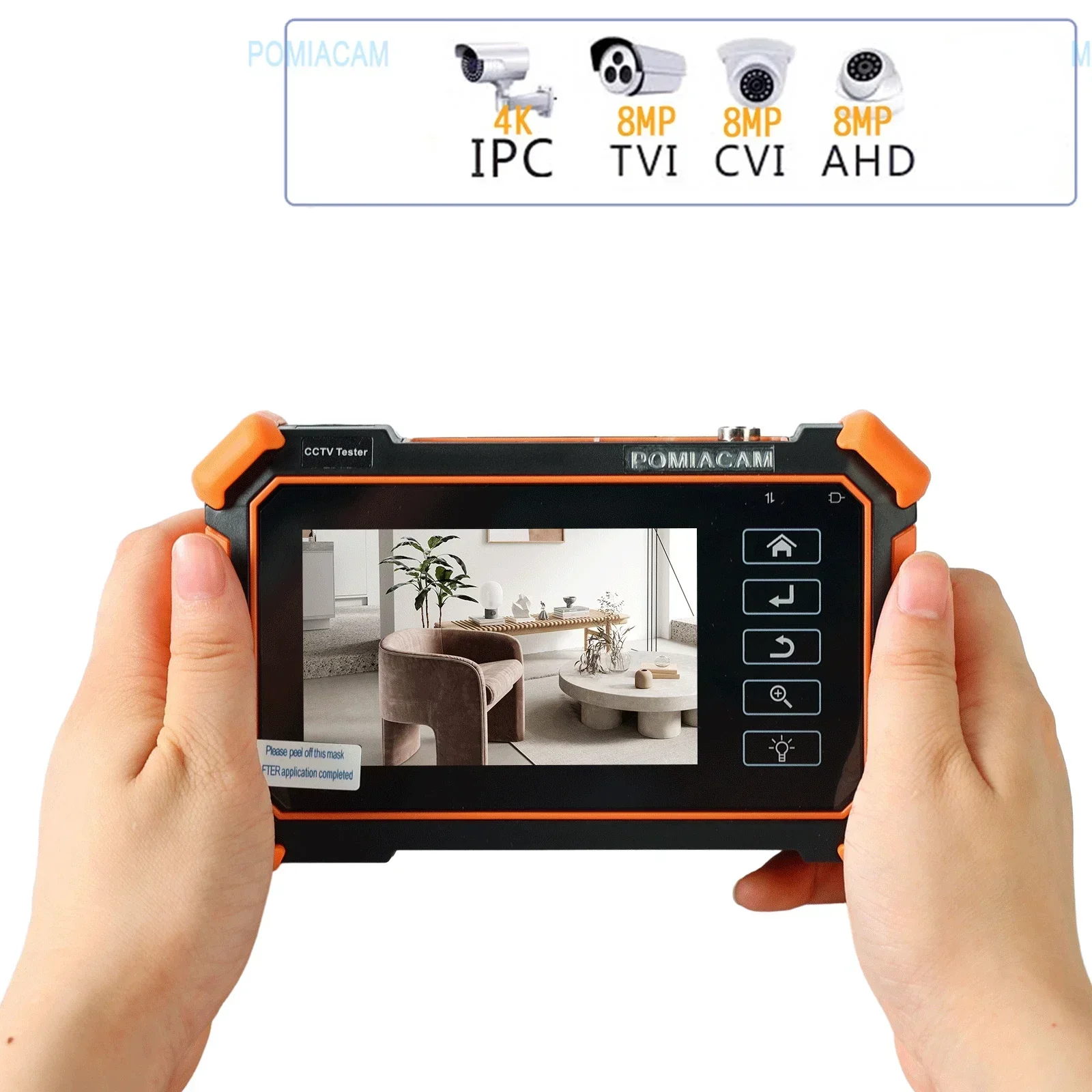 CCTV Tester IPC-1910 plus 4 inch CCTV Tester Mini Monitor H.265 IP camera test 8MP AHD CVI TVI CCTV Security Camera Tester
CCTV Tester IPC-1910 plus 4 inch CCTV Tester Mini Monitor H.265 IP camera test 8MP AHD CVI TVI CCTV Security Camera Tester