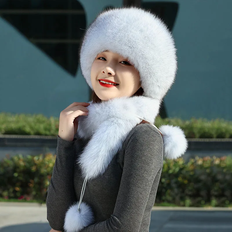 100% natural Fox Fur Hat Women Cap Thick Fur Cap Winter Warm Hat Female Fashion For Women Hat With Earmuffs Hat
100% natural Fox Fur Hat Women Cap Thick Fur Cap Winter Warm Hat Female Fashion For Women Hat With Earmuffs Hat