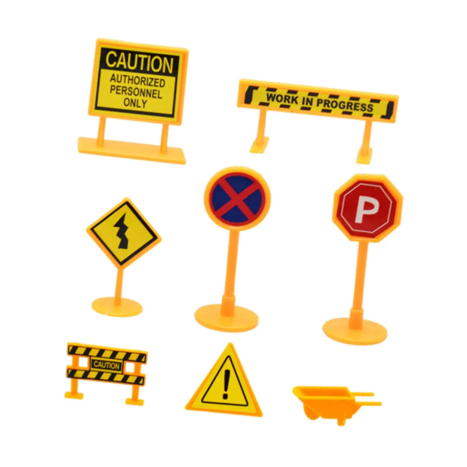 8 Pieces Dollhouse Street Road Signs Playset for Kids Education Sturdy Simulation Construction Signs Models for DIY Projects
8 Pieces Dollhouse Street Road Signs Playset for Kids Education Sturdy Simulation Construction Signs Models for DIY Projects