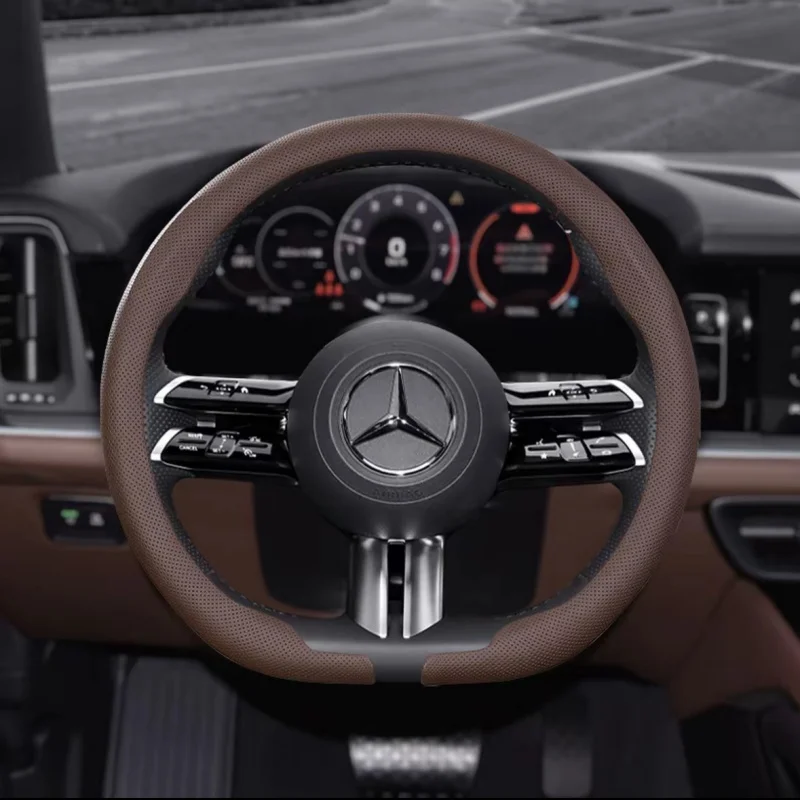 Nappa Leather Car Steering Wheel Cover For Mercedes-Benz A B C E S V R-Class C43 CLA GLA GLB GLC GLK SLK SL Vito W203 GLE ML
Nappa Leather Car Steering Wheel Cover For Mercedes-Benz A B C E S V R-Class C43 CLA GLA GLB GLC GLK SLK SL Vito W203 GLE ML