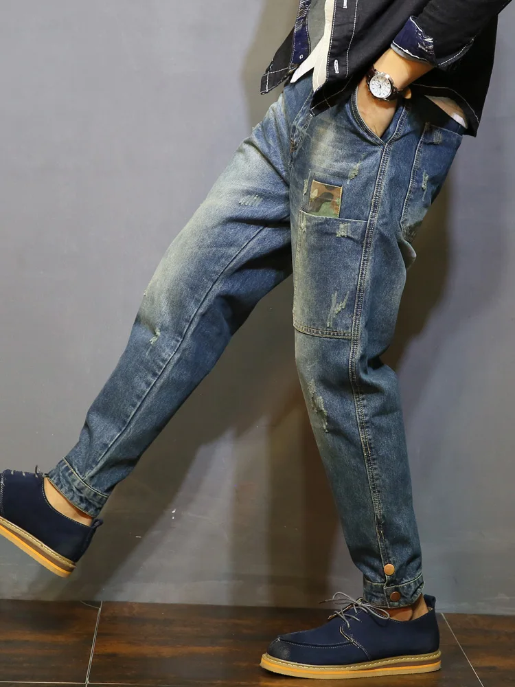 New Hip Hop Harem Jeans Pants Men Loose Joggers Casual Sweatpants Korea Ankle Length Denim Trousers Streetwear Male Clothes Z01
New Hip Hop Harem Jeans Pants Men Loose Joggers Casual Sweatpants Korea Ankle Length Denim Trousers Streetwear Male Clothes Z01
