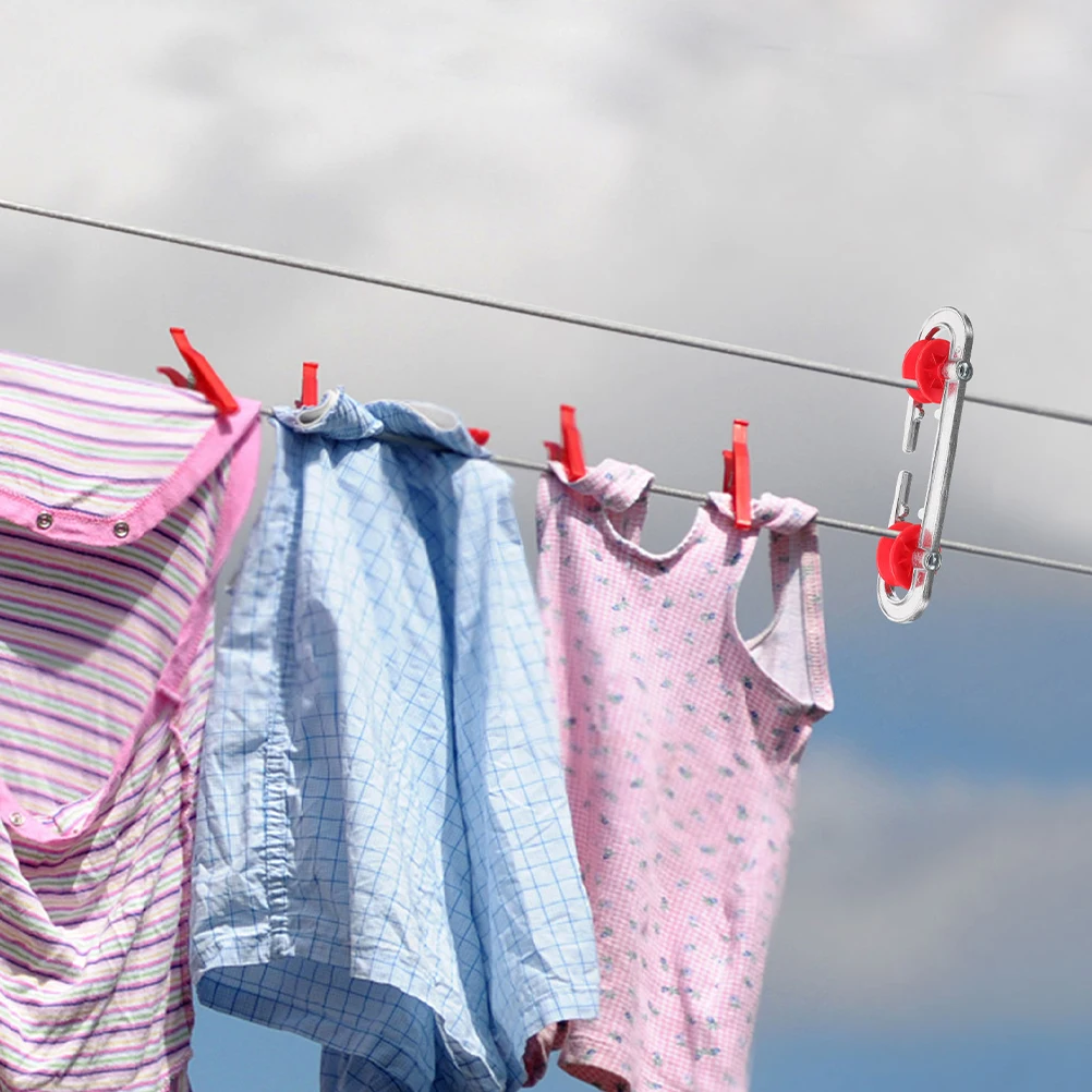 2Pcs Clothes Line Separator Aluminum Spreader Pulley Clothesline Dividers Wire Rope Separator Easy Install Laundry
2Pcs Clothes Line Separator Aluminum Spreader Pulley Clothesline Dividers Wire Rope Separator Easy Install Laundry