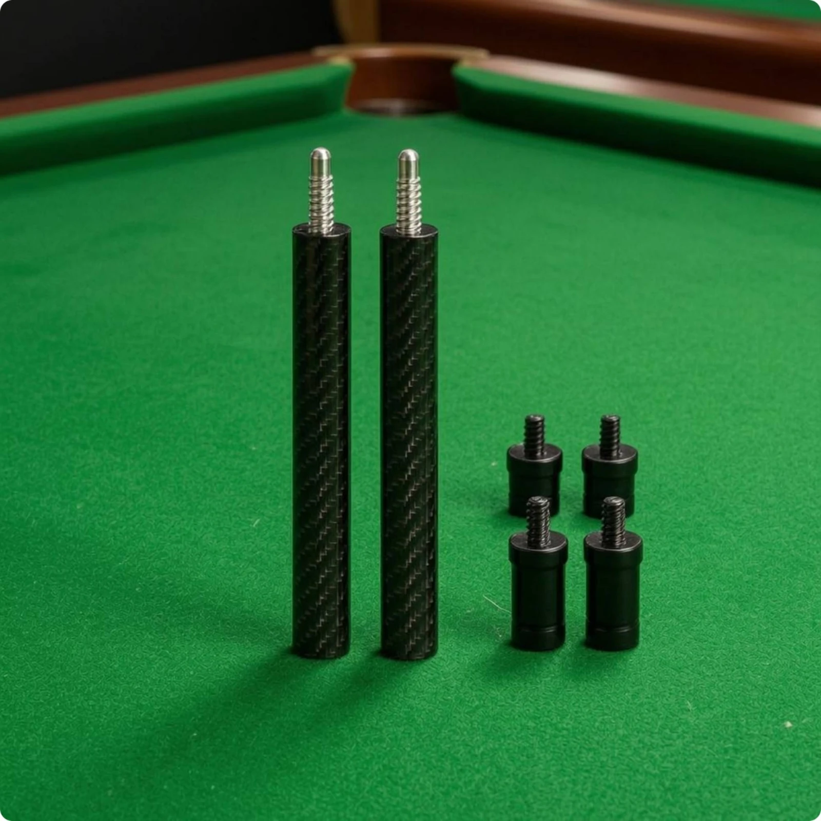 Carbon Fiber Cue Extension with Threaded Tips Sports Accessory Cylindrical Connector Sleeves for Billiard Table Setup
Carbon Fiber Cue Extension with Threaded Tips Sports Accessory Cylindrical Connector Sleeves for Billiard Table Setup