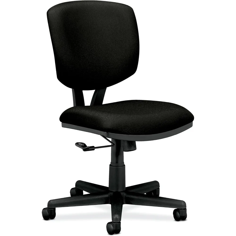 ergonomic swivel chair with adjustable recline, fabric upholstered seat and back, black
ergonomic swivel chair with adjustable recline, fabric upholstered seat and back, black