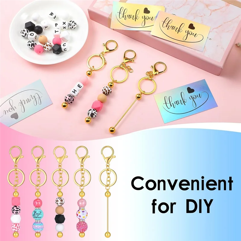 60 Piece Beaded Key Chain Resealable Bags And Thank You Cards Set DIY Pendant Projects Craft Jewelry Thank You Cards B Durable
60 Piece Beaded Key Chain Resealable Bags And Thank You Cards Set DIY Pendant Projects Craft Jewelry Thank You Cards B Durable
