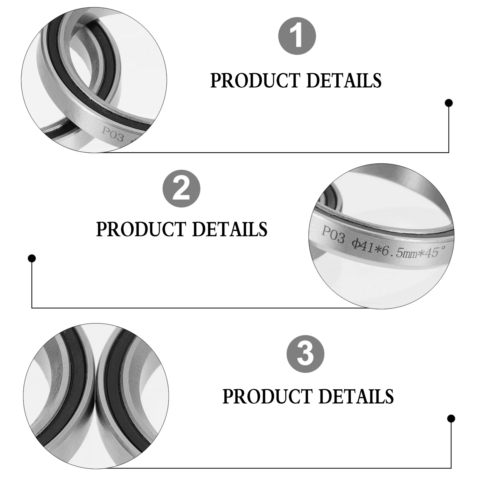 2Pcs Headset Steel Smooth Rotation for Bike Bearing Bike Bicycles Cycling Repair Bicycles Bearing Larger Bearings
2Pcs Headset Steel Smooth Rotation for Bike Bearing Bike Bicycles Cycling Repair Bicycles Bearing Larger Bearings