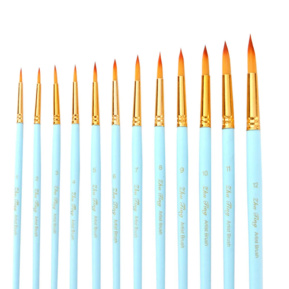 12Pcs Paint Brush Detail Set Premium Synthetic Bristles Sturdy Wood Handle Versatile Fine Tip Brushes for Botanical Wildlife
12Pcs Paint Brush Detail Set Premium Synthetic Bristles Sturdy Wood Handle Versatile Fine Tip Brushes for Botanical Wildlife