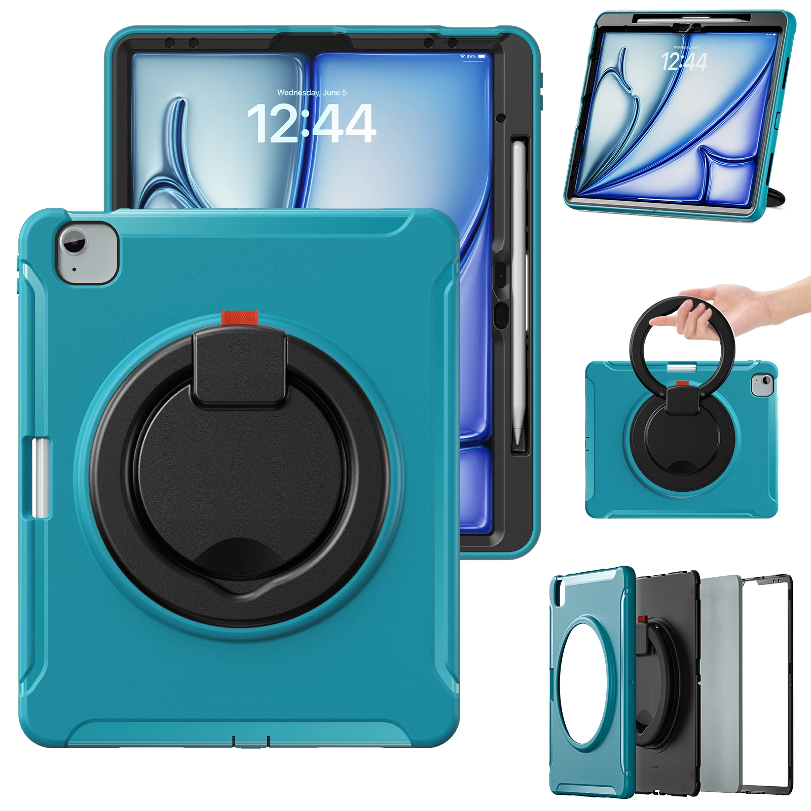 For Apple ipad Air 13 2025 A3269 A3271 M3 2024 A2903 A2904 13" 3-Layer Protection Rugged Shockproof Tablet Protective Case Cover
For Apple ipad Air 13 2025 A3269 A3271 M3 2024 A2903 A2904 13" 3-Layer Protection Rugged Shockproof Tablet Protective Case Cover
