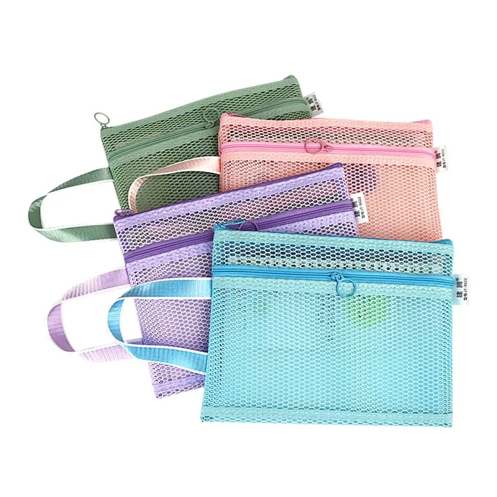 Nylon Mesh Mesh Zipper Pouch Bag A4/A5 Transparent Transparent File Bag Portable Multifunctional Data Storage Bag
Nylon Mesh Mesh Zipper Pouch Bag A4/A5 Transparent Transparent File Bag Portable Multifunctional Data Storage Bag