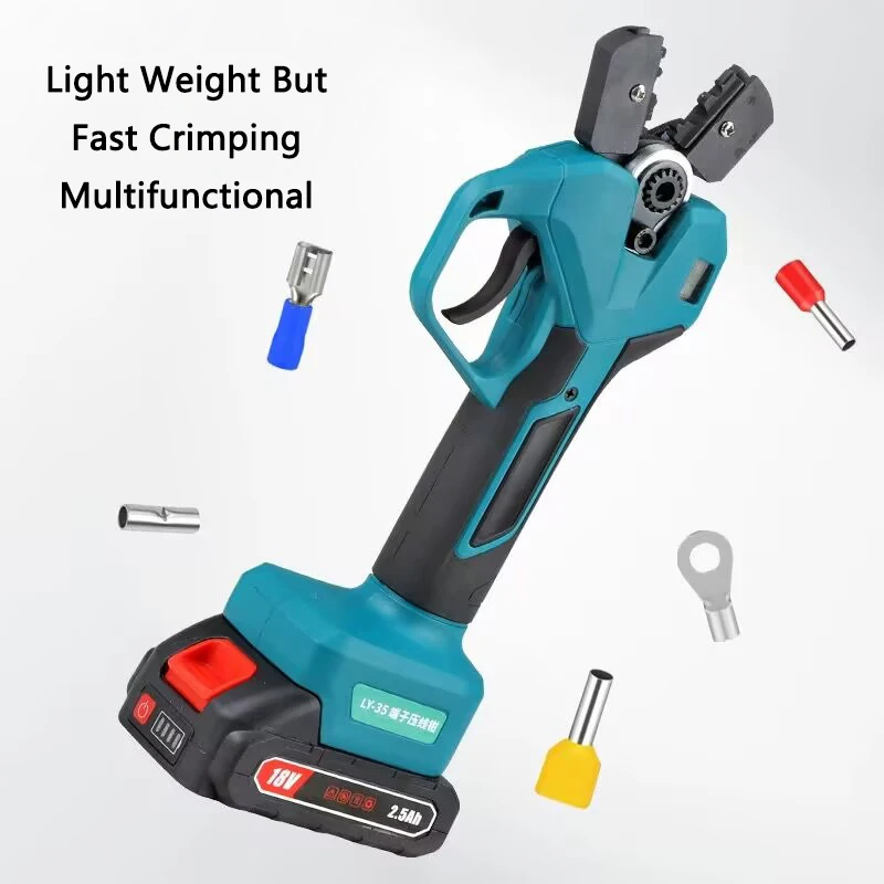 Electric Terminal Crimping Pliers LY-35 Portable Small Insulated Tube type Bare Terminal Crimping Tool Replaceable Molds
Electric Terminal Crimping Pliers LY-35 Portable Small Insulated Tube type Bare Terminal Crimping Tool Replaceable Molds
