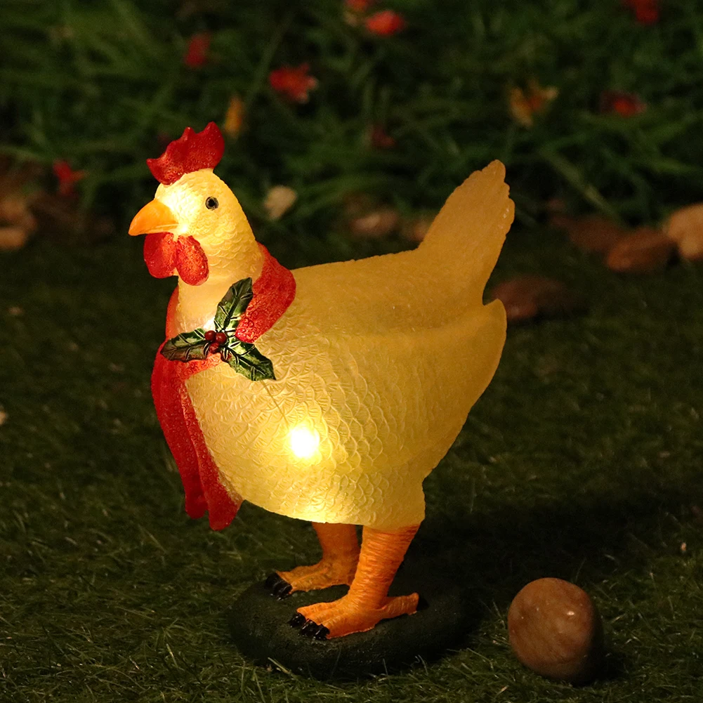 Солнечная статуэтка-светильник в виде курицы, теплый желтый свет, уличный солнечный светильник в виде курицы, забавный светильник-курица из смолы для декора сада и балкона
Солнечная статуэтка-светильник в виде курицы, теплый желтый свет, уличный солнечный светильник в виде курицы, забавный светильник-курица из смолы для декора сада и балкона