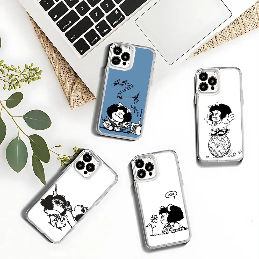 Cute M-Mafalda Cartoon Phone Case For iPhone 17,16,15,14,13,12,11 Pro,Max,Plus,X,XS,XR,SE4,E Mini Transparent Soft Cover 
Cute M-Mafalda Cartoon Phone Case For iPhone 17,16,15,14,13,12,11 Pro,Max,Plus,X,XS,XR,SE4,E Mini Transparent Soft Cover