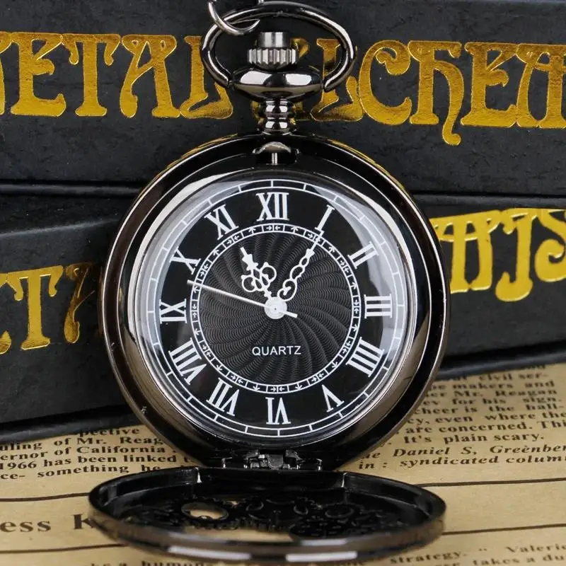 Steampunk Copper Vintage Black Hollow Gear Quartz Pocket Watch Necklace Pendant Clock Chain Men's Women's reloj de bolsillo
Steampunk Copper Vintage Black Hollow Gear Quartz Pocket Watch Necklace Pendant Clock Chain Men's Women's reloj de bolsillo