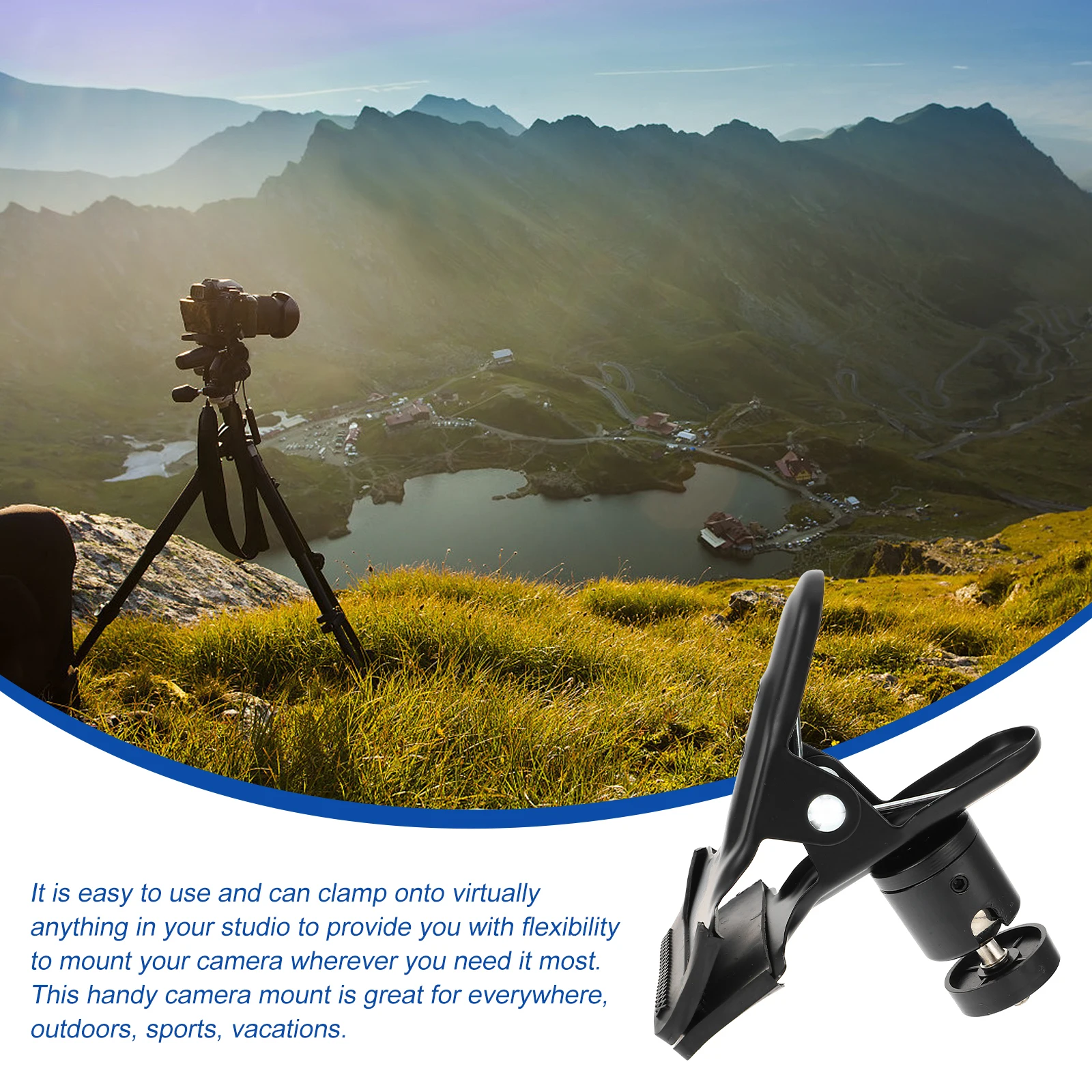 Strong With Tripod Camera Flash Reflector Holder Mount Swivel Ball Tripod Camera Clip Clamp Head 1/4\
Strong With Tripod Camera Flash Reflector Holder Mount Swivel Ball Tripod Camera Clip Clamp Head 1/4\