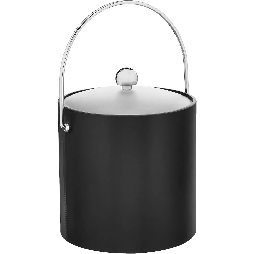 Double Wall Ice Bucket 3 Quart Keeps Ice Chilled for Hotel Rooms and Bars with Handle
Double Wall Ice Bucket 3 Quart Keeps Ice Chilled for Hotel Rooms and Bars with Handle