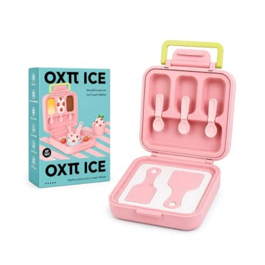 Instant Rolled Ice Cream Maker Kit with Freezing Tray, 2 Scraper Spatulas, 3 Popsicle Sticks and Lid Mold DIY Homemade Ice Crea
Instant Rolled Ice Cream Maker Kit with Freezing Tray, 2 Scraper Spatulas, 3 Popsicle Sticks and Lid Mold DIY Homemade Ice Crea