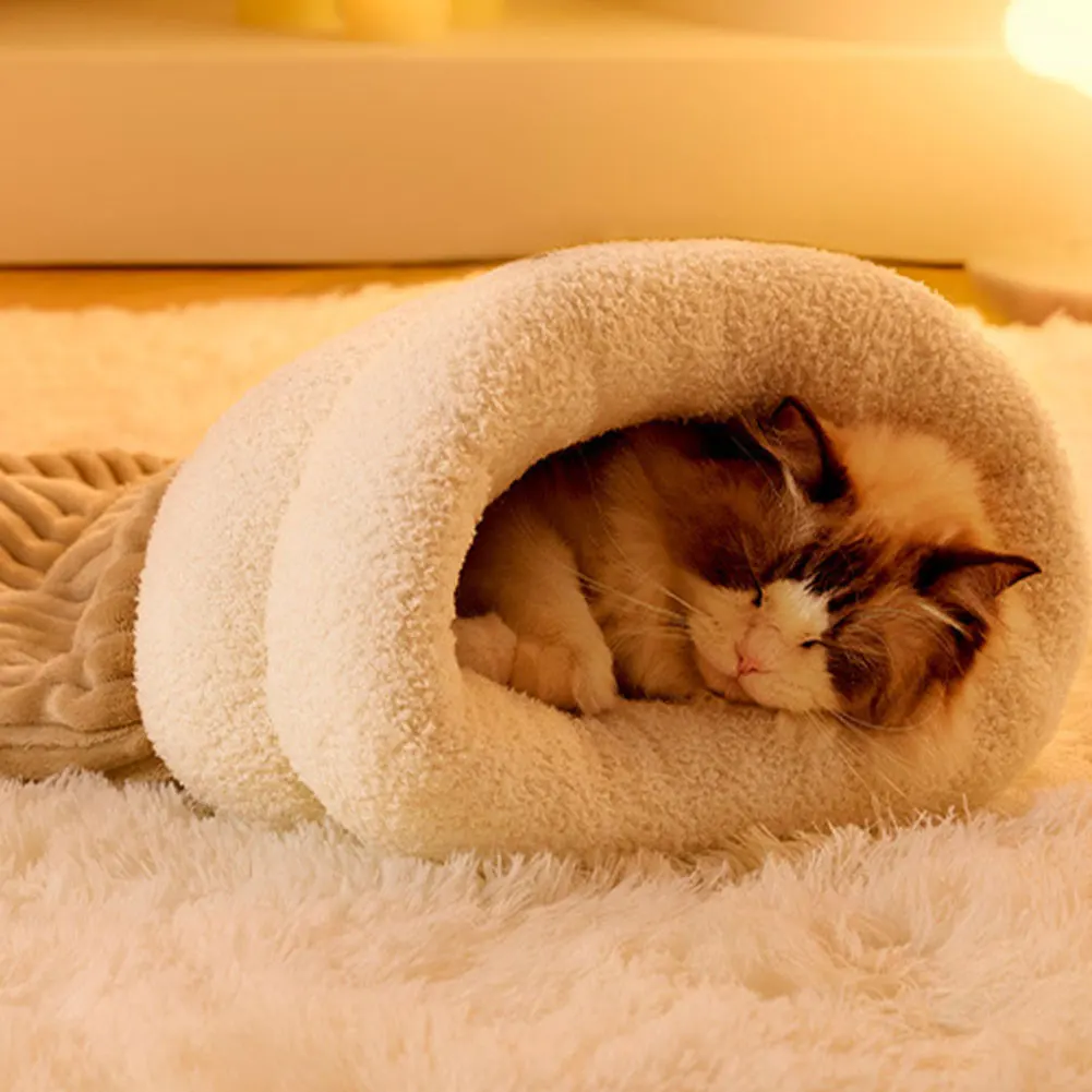 Спальный мешок для кошек, теплый забавный туннельный кошачий гнездо, мягкий плюш для щенков и котят в помещении, 5-8 кг
Спальный мешок для кошек, теплый забавный туннельный кошачий гнездо, мягкий плюш для щенков и котят в помещении, 5-8 кг