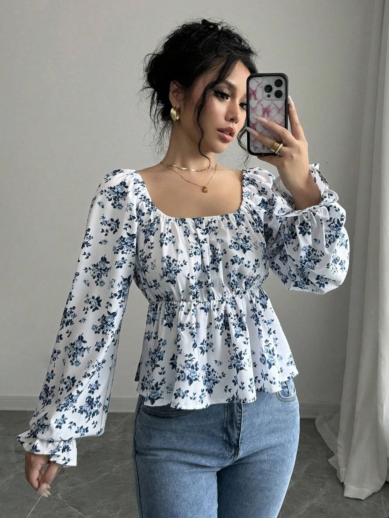 Summer Spring Women's Clothing Square Floral Print Slim Fit Top Women Vintage Y2K Short Length Polyester
Summer Spring Women's Clothing Square Floral Print Slim Fit Top Women Vintage Y2K Short Length Polyester