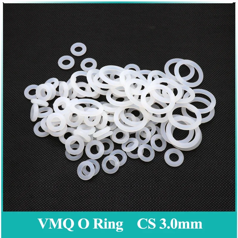 10/50Pcs White Food GradeSilicone VMQ O Ring Gasket CS 3mm OD 10 ~ 150mm Waterproof Washer Rubber Insulated O Shape Seal Tool
10/50Pcs White Food GradeSilicone VMQ O Ring Gasket CS 3mm OD 10 ~ 150mm Waterproof Washer Rubber Insulated O Shape Seal Tool