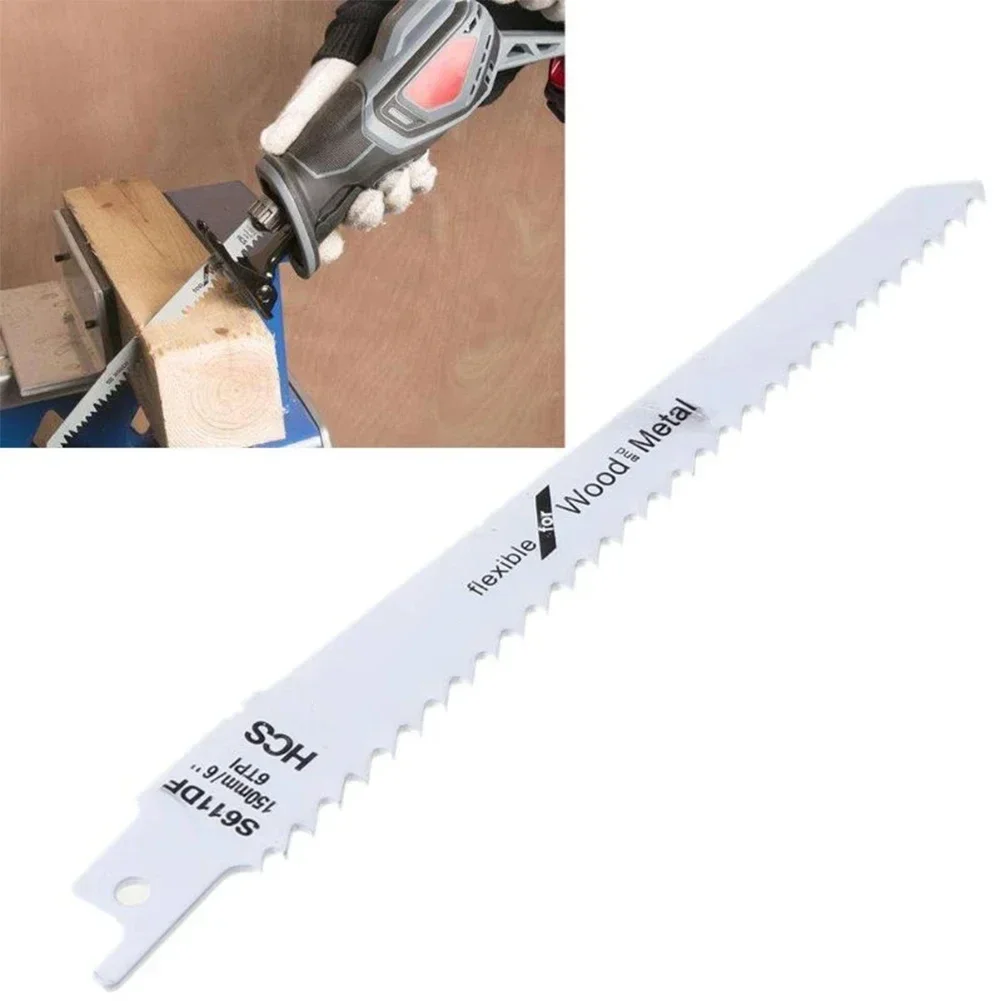 S611DF HCS Reciprocating Saw Blade Jigsaw Blade Saber Saw Handsaw Multi Saw Blade For Cutting Wood Plastic Metal 150mm
S611DF HCS Reciprocating Saw Blade Jigsaw Blade Saber Saw Handsaw Multi Saw Blade For Cutting Wood Plastic Metal 150mm